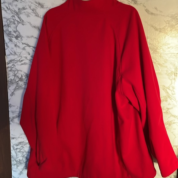 Lands’End size 3xl red womens fleece zip up jacket. - Picture 4 of 6